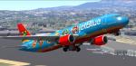 FSX/P3D Airbus A320-200 jetBlue Mario and Friends livery package